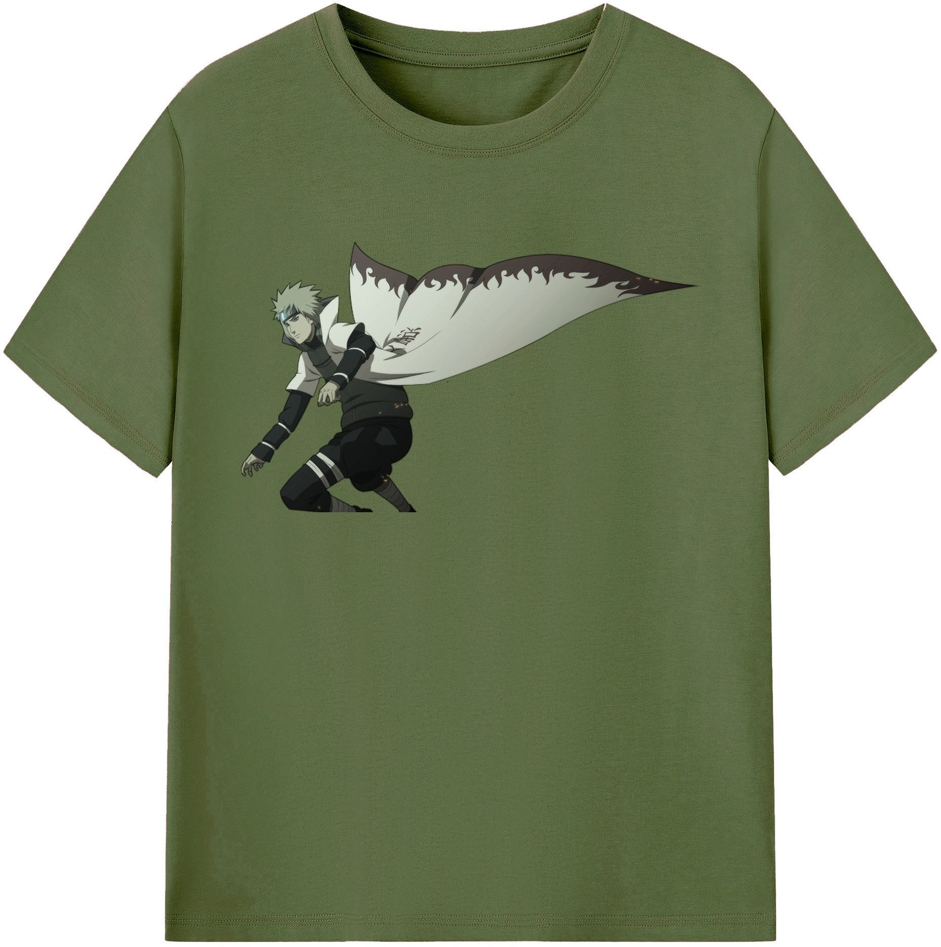 （画像用） NARUTO -ナルト- 波風 ミナト Namikaze Minato 綿100％半袖Tシャツ（フロントプリント）